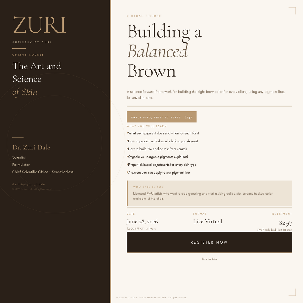 The Art and Science of Skin: Building a Balanced Brown